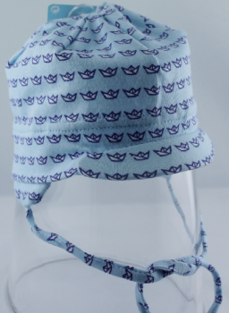 Sterntaler  Baumwoll-Schirmmütze mit Bindebändchen und Ohrenkläppchen